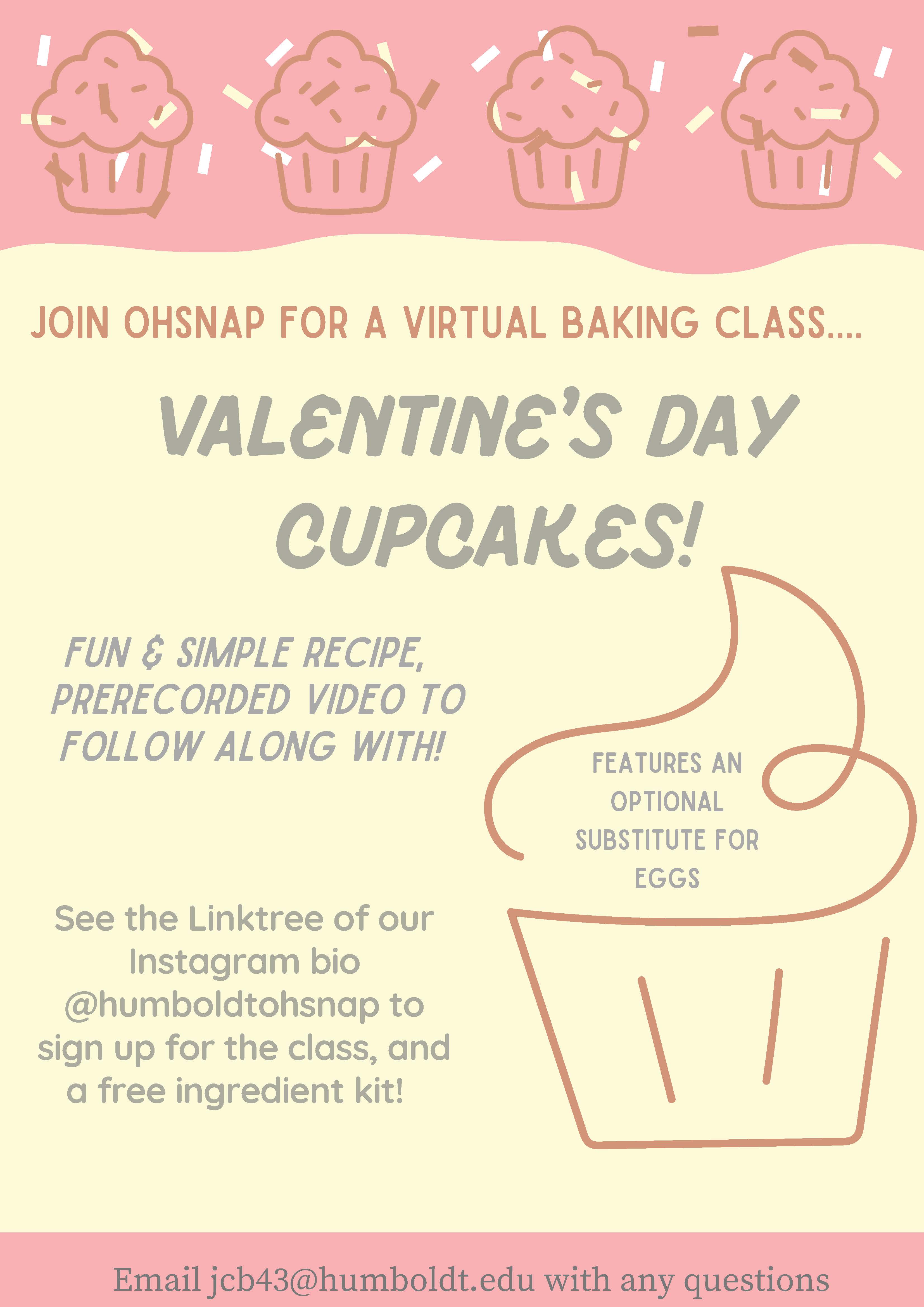 Valentine's Day Cupcakes Class